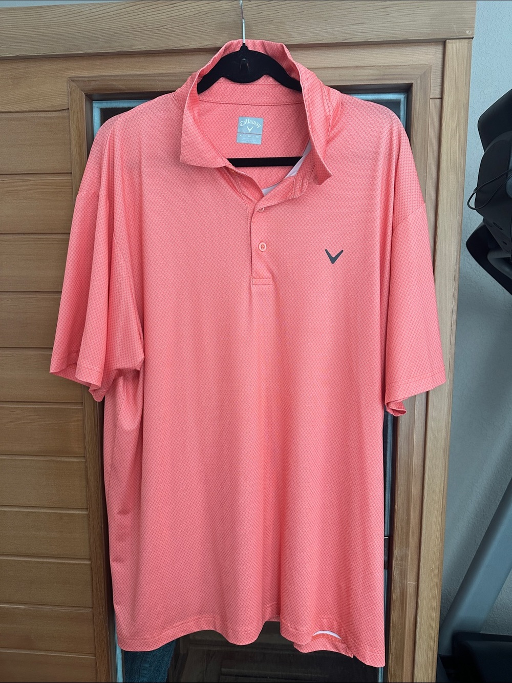 Callaway Coral Orange Golf Polo Shirt